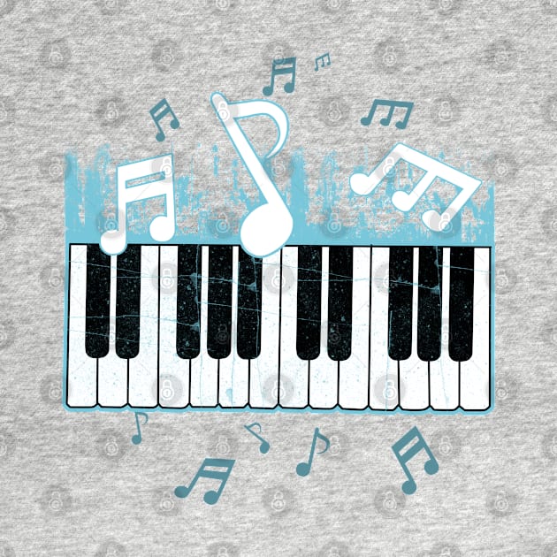 Awesome Piano Player Gift Keyboard Music Teacher Print by Linco